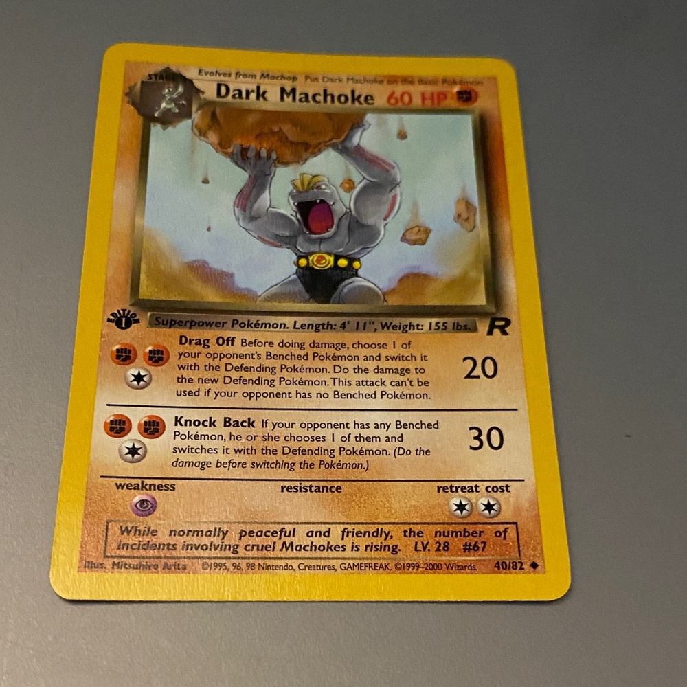POKEMON ROCKET| 1ST EDITION
Dark Machoke